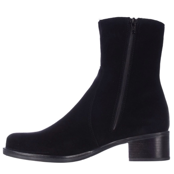 C La Canadienne Perla Black Genuine Suede Leather Waterproof Ankle Boots Size 9 - Picture 3 of 16